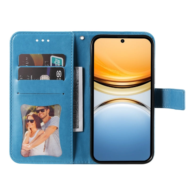 For vivo Y300 Pro Seven-petal Flowers Embossing Leather Phone Case