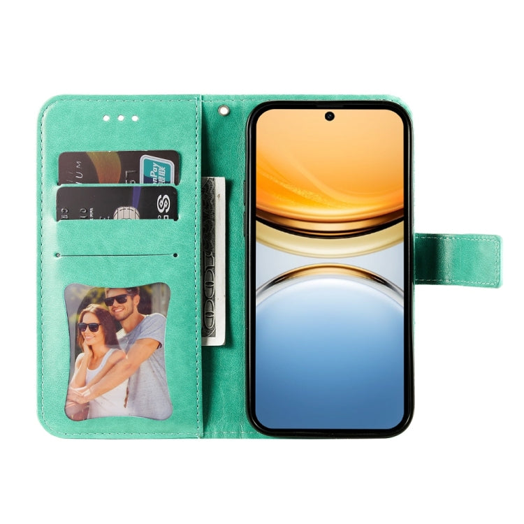 For vivo Y300 Pro Seven-petal Flowers Embossing Leather Phone Case