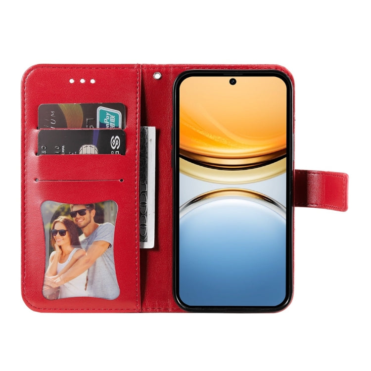 For vivo Y300 Pro Seven-petal Flowers Embossing Leather Phone Case