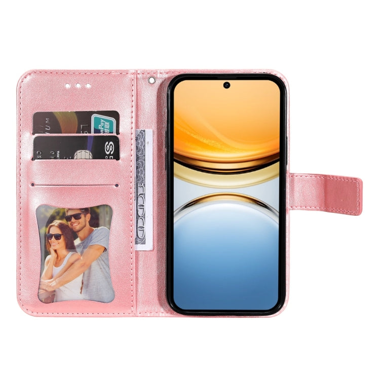 For vivo Y300 Pro Seven-petal Flowers Embossing Leather Phone Case