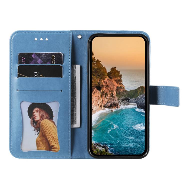 For vivo S20 Seven-petal Flowers Embossing Leather Phone Case