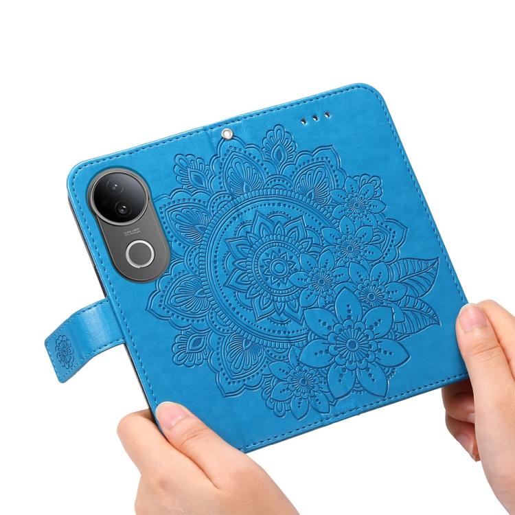 For vivo S20 Seven-petal Flowers Embossing Leather Phone Case