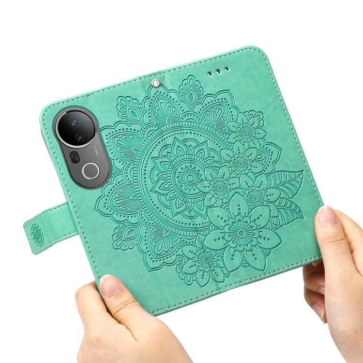 For vivo S20 Pro Seven-petal Flowers Embossing Leather Phone Case