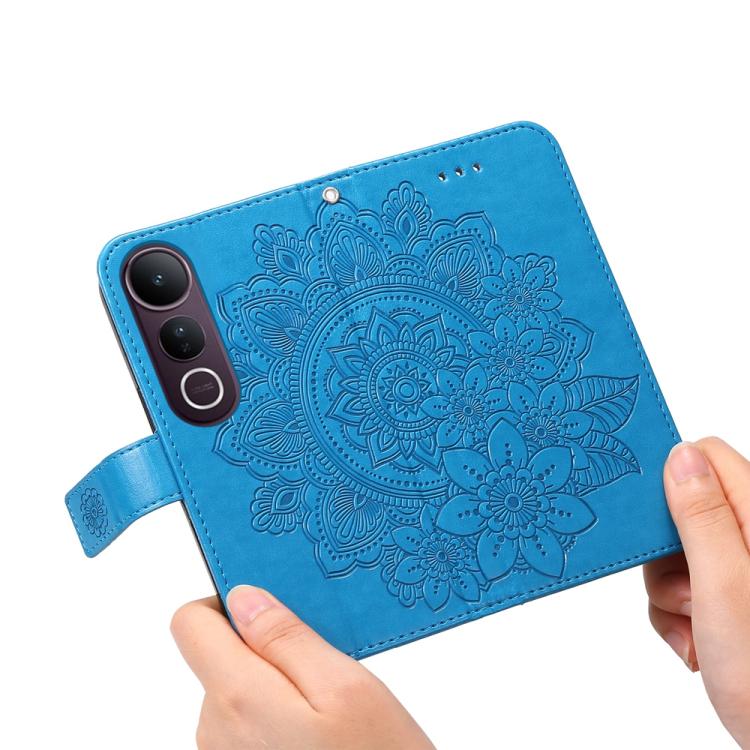 For vivo V50 Lite 4G / 5G Seven-petal Flowers Embossing Leather Phone Case