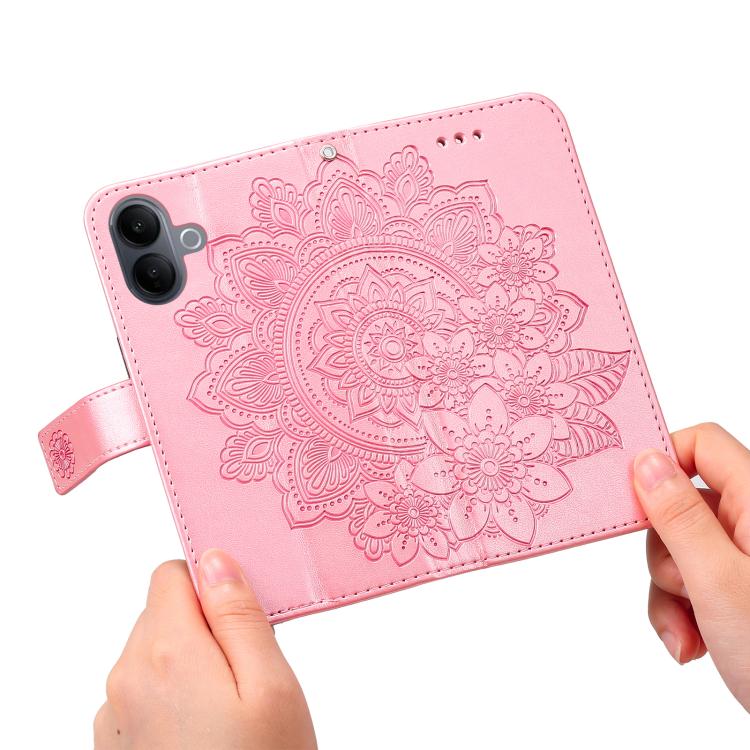 For vivo V60 Lite 4G / 5G Seven-petal Flowers Embossing Leather Phone Case