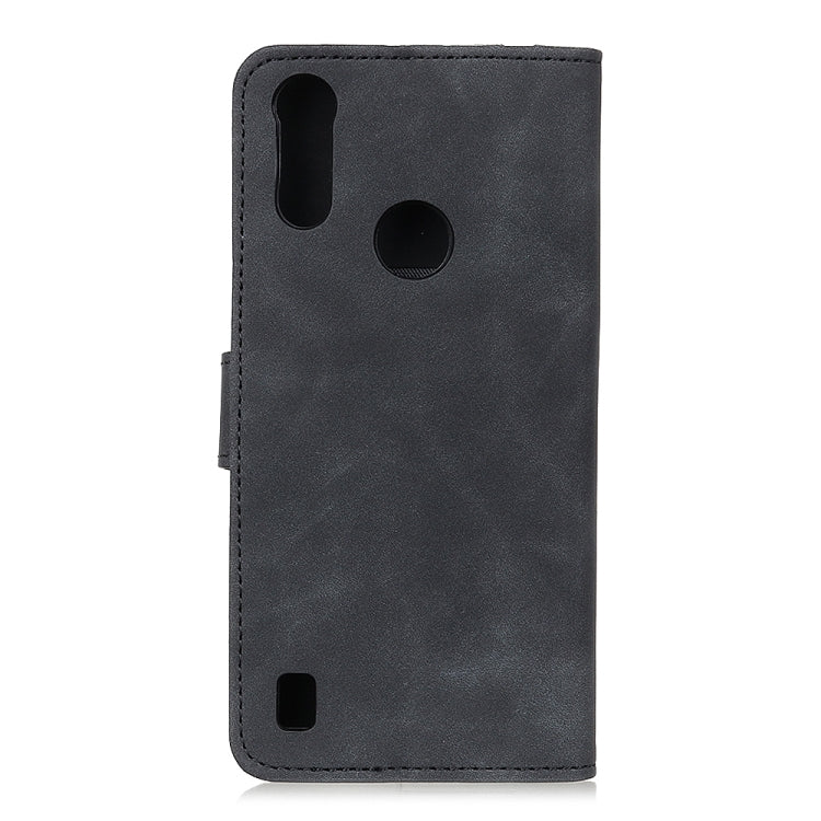 For Motorola Moto E6s 2020 KHAZNEH Retro Texture PU + TPU Horizontal Flip Leather Case with Holder & Card Slots & Wallet