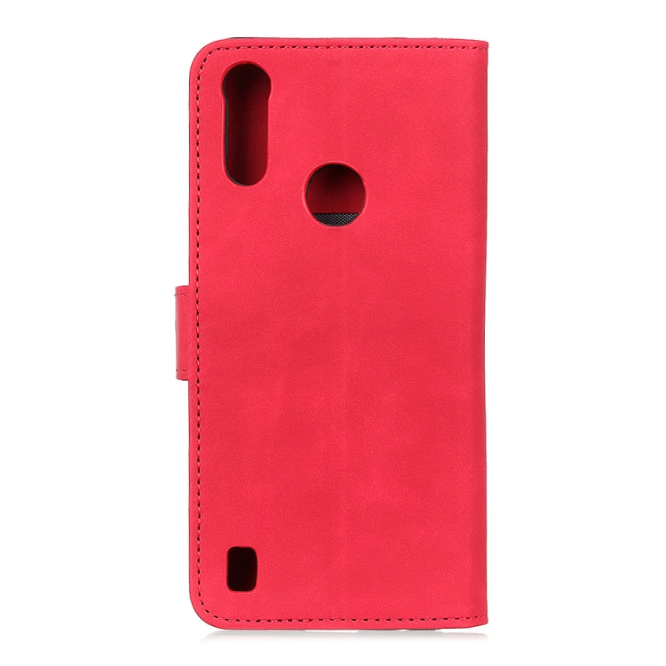 For Motorola Moto E6s 2020 KHAZNEH Retro Texture PU + TPU Horizontal Flip Leather Case with Holder & Card Slots & Wallet