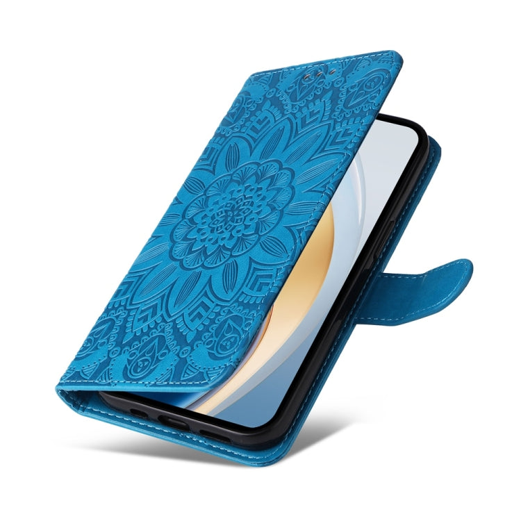 For vivo V40 Lite 4G / 5G IDN Embossed Sunflower Leather Phone Case