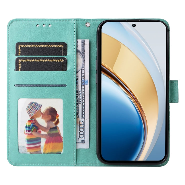 For vivo V40 Lite 4G / 5G IDN Embossed Sunflower Leather Phone Case
