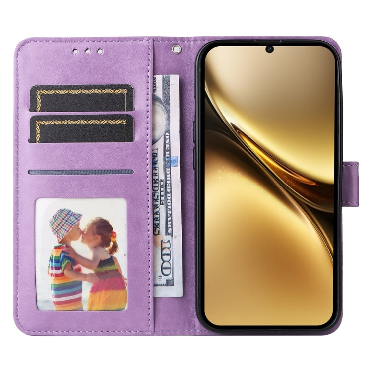 For vivo X200 Embossed Sunflower Leather Phone Case