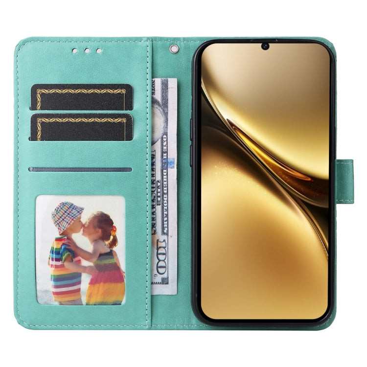 For vivo X200 Embossed Sunflower Leather Phone Case