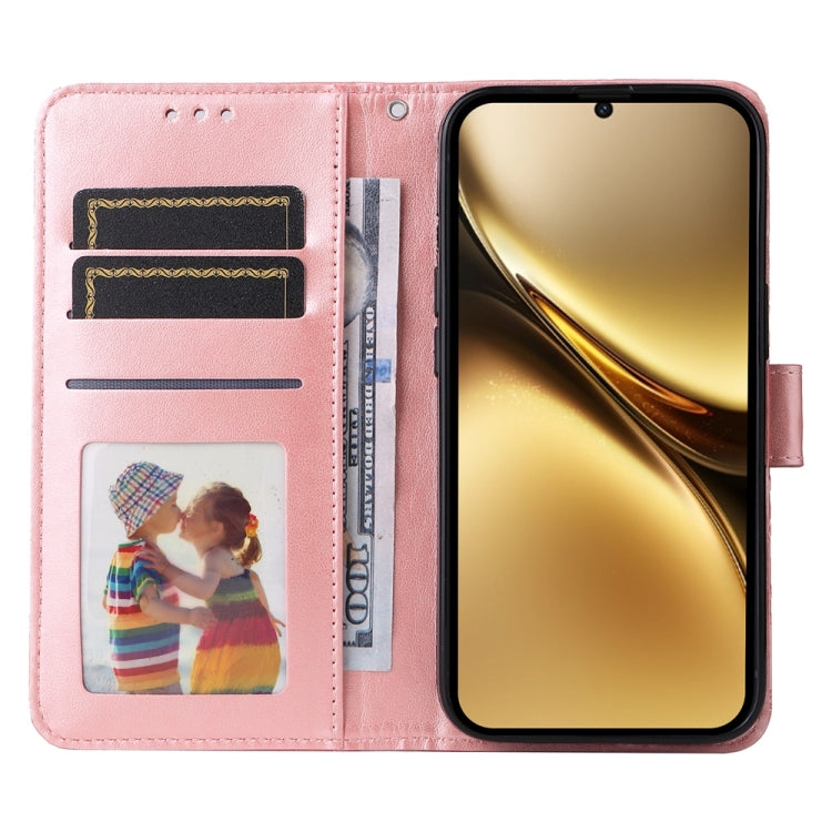 For vivo X200 Embossed Sunflower Leather Phone Case