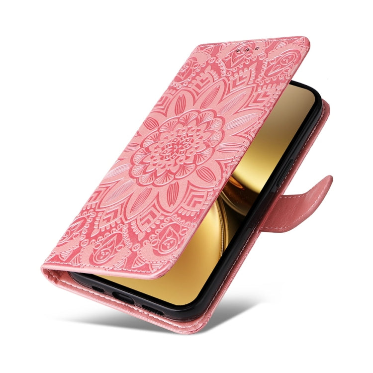 For vivo X200 Embossed Sunflower Leather Phone Case