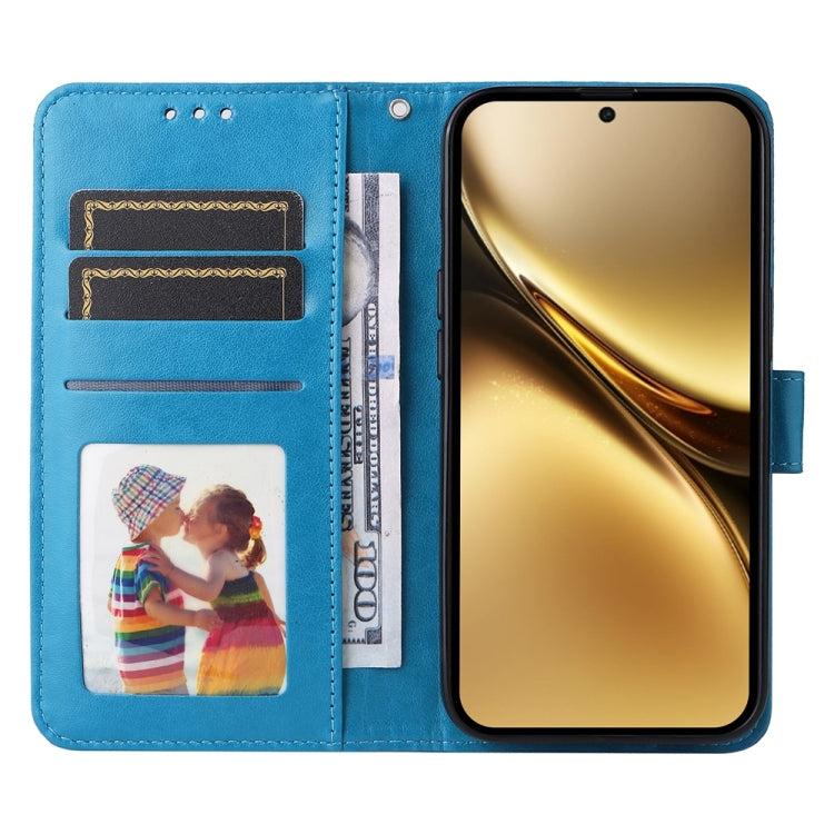 For vivo X200 Pro Embossed Sunflower Leather Phone Case