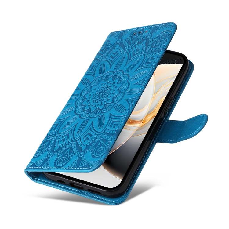 For vivo X200 Pro mini Embossed Sunflower Leather Phone Case