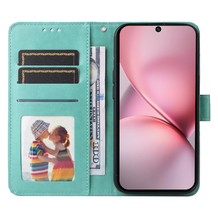 For vivo X200 Pro mini Embossed Sunflower Leather Phone Case