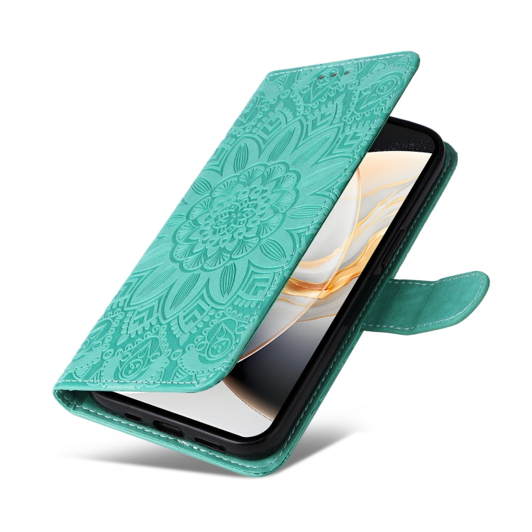 For vivo X200 Pro mini Embossed Sunflower Leather Phone Case