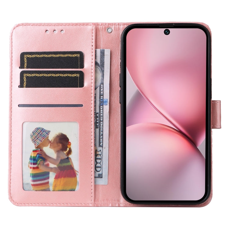 For vivo X200 Pro mini Embossed Sunflower Leather Phone Case