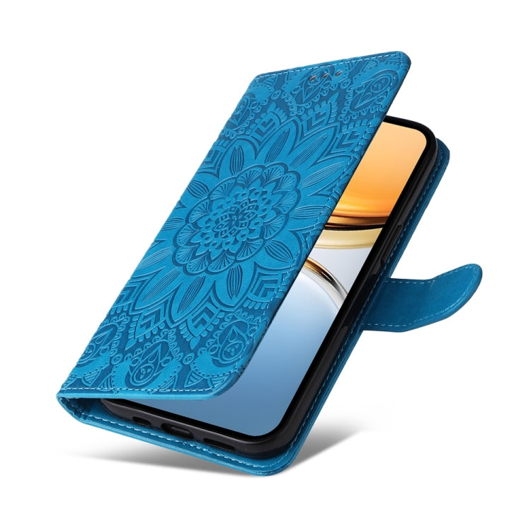 For vivo Y300 Pro Embossed Sunflower Leather Phone Case