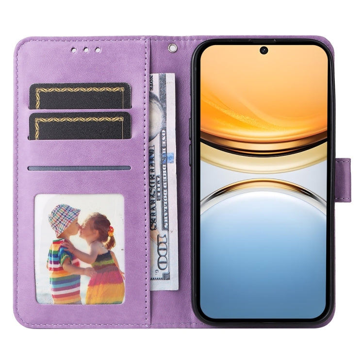 For vivo Y300 Pro Embossed Sunflower Leather Phone Case