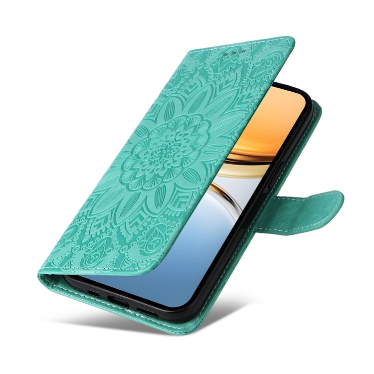 For vivo Y300 Pro Embossed Sunflower Leather Phone Case