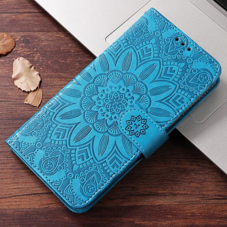 For vivo V60 5G Global Embossed Sunflower Leather Phone Case