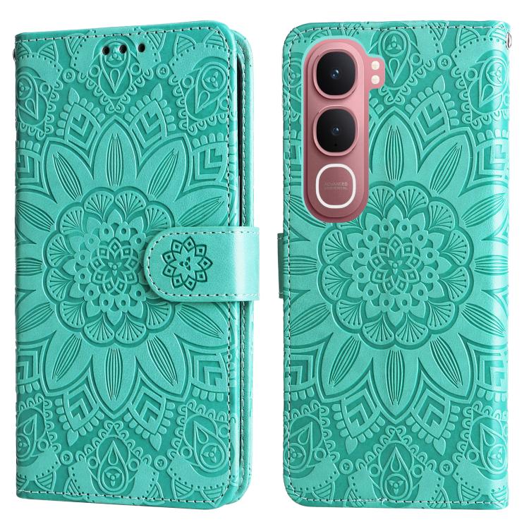 For vivo Y31 5G 2025 Embossed Sunflower Leather Phone Case