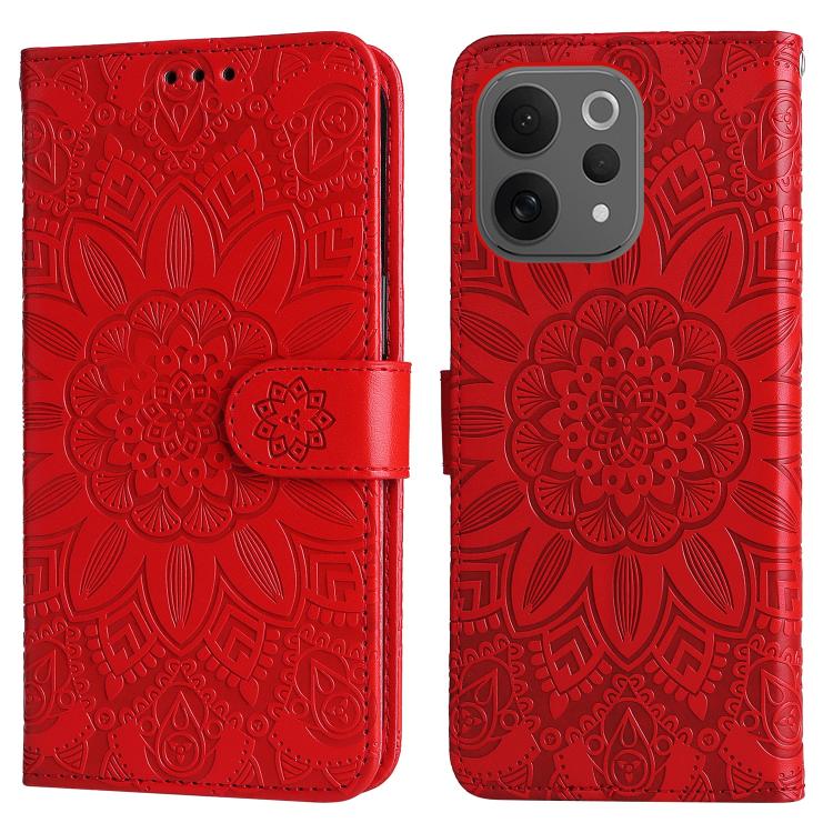 For vivo S50 5G / V70 5G Embossed Sunflower Leather Phone Case