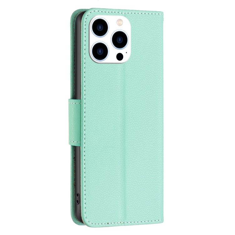 For iPhone 16 Pro Litchi Texture Pure Color Flip Leather Phone Case