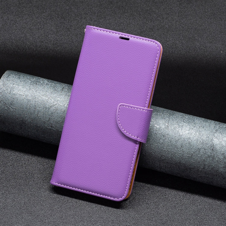 For iPhone 16 Litchi Texture Pure Color Flip Leather Phone Case