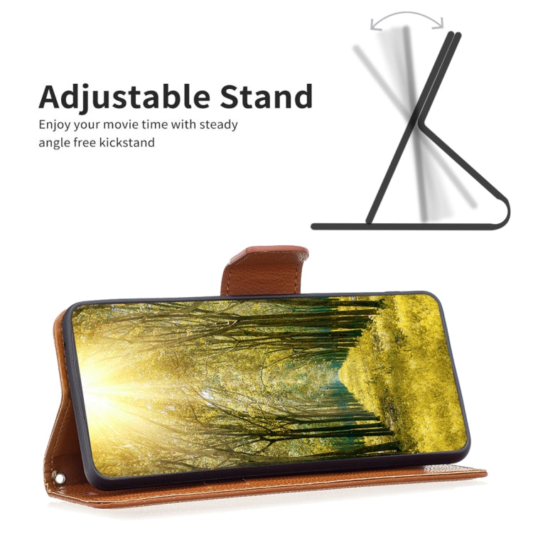 For iPhone 16 Litchi Texture Pure Color Flip Leather Phone Case