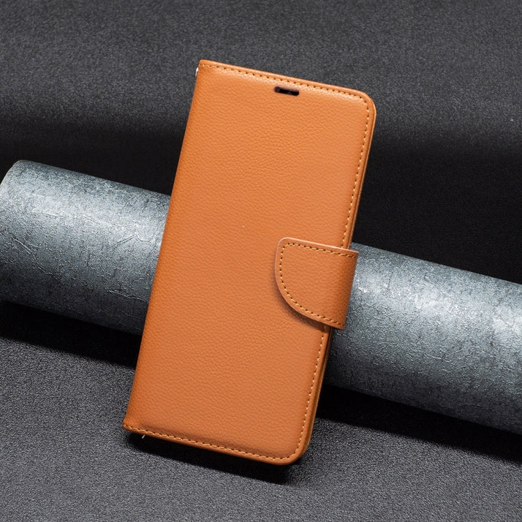 For iPhone 16 Plus Litchi Texture Pure Color Flip Leather Phone Case