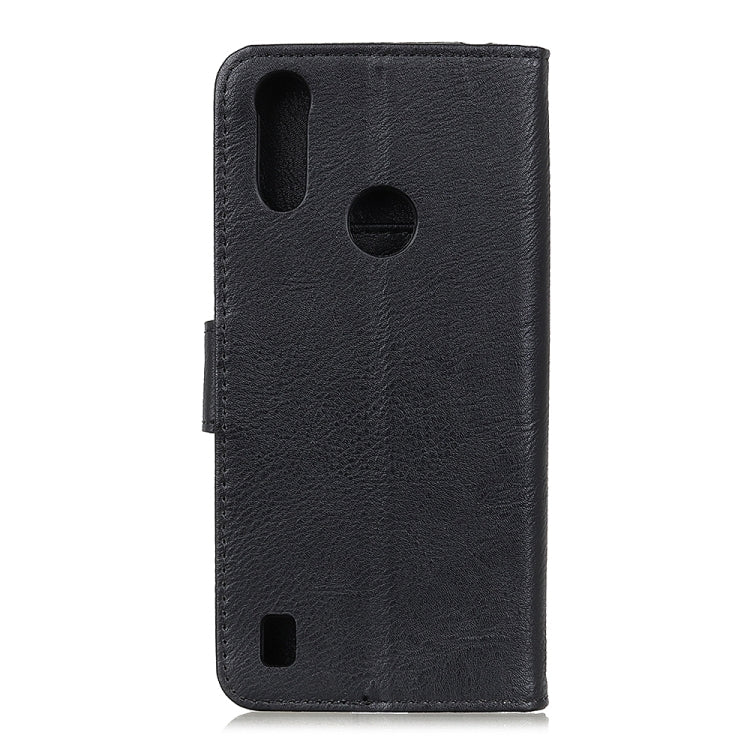 For Motorola Moto E6s 2020 KHAZNEH Cowhide Texture Horizontal Flip Leather Case with Holder & Card Slots & Wallet