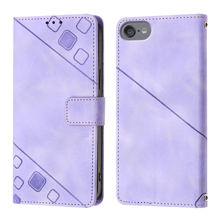 For iPod Touch 7 / 6 / 5 Skin-feel Embossed Leather Phone Case