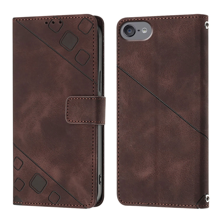 For iPod Touch 7 / 6 / 5 Skin-feel Embossed Leather Phone Case