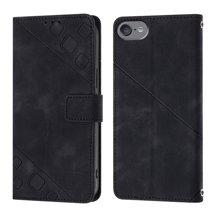 For iPod Touch 7 / 6 / 5 Skin-feel Embossed Leather Phone Case