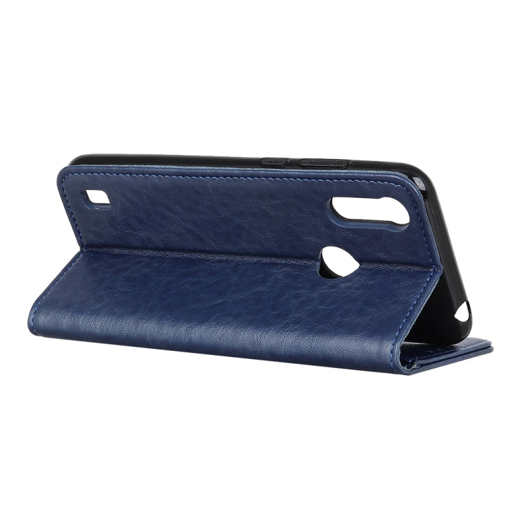 For Motorola Moto E6s 2020 Magnetic Crazy Horse Texture Horizontal Flip Leather Case with Holder & Card Slots & Wallet