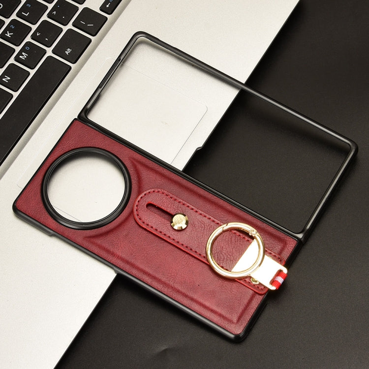 For vivo X Fold3 Wristband Leather Back Phone Case
