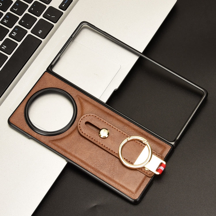 For vivo X Fold3 Wristband Leather Back Phone Case