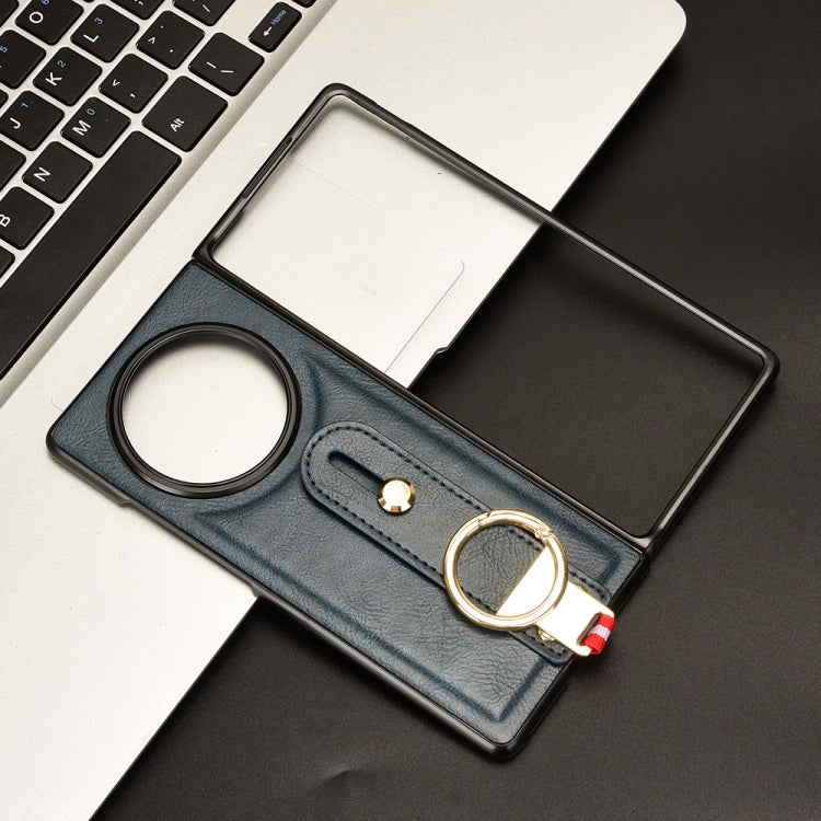 For vivo X Fold3 Pro Wristband Leather Back Phone Case