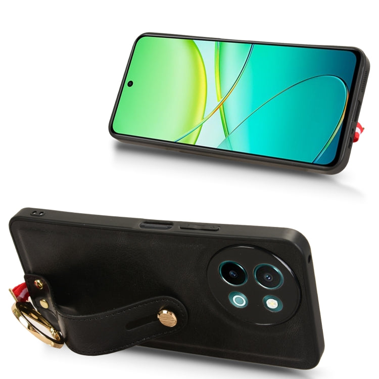 For vivo Y38 5G / Y200i 5G Wristband Leather Back Phone Case