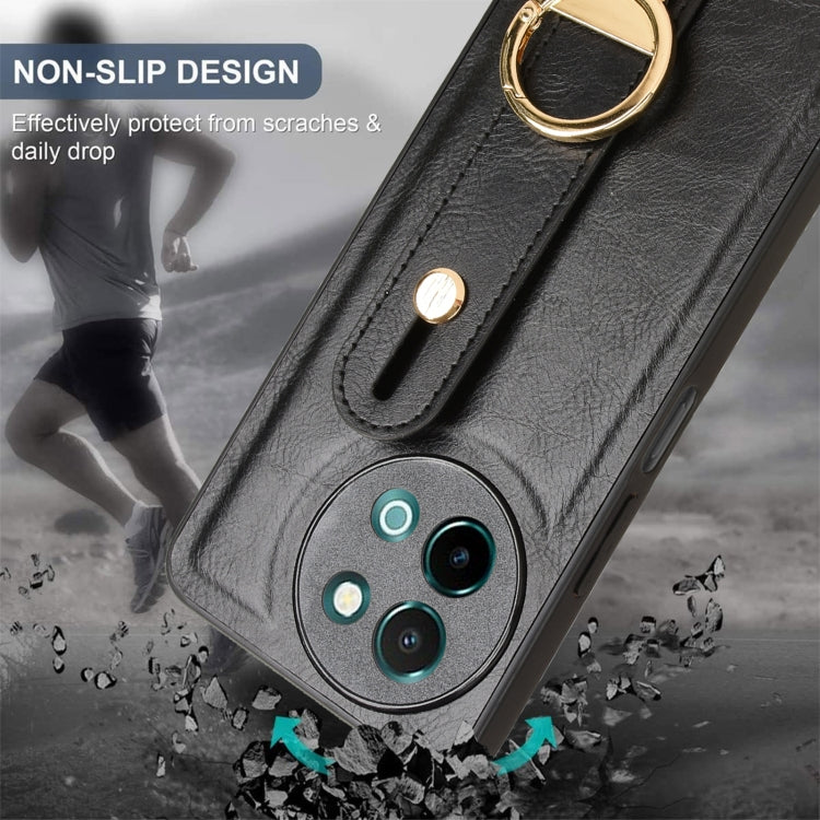 For vivo Y38 5G / Y200i 5G Wristband Leather Back Phone Case