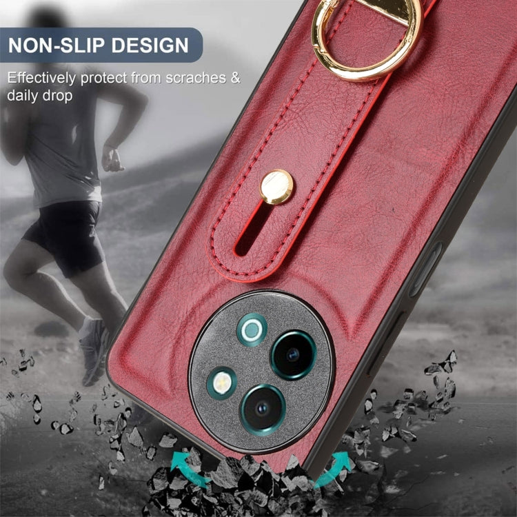 For vivo Y38 5G / Y200i 5G Wristband Leather Back Phone Case