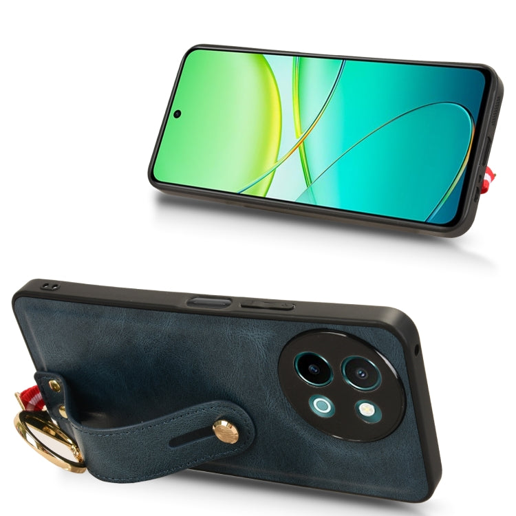 For vivo Y38 5G / Y200i 5G Wristband Leather Back Phone Case