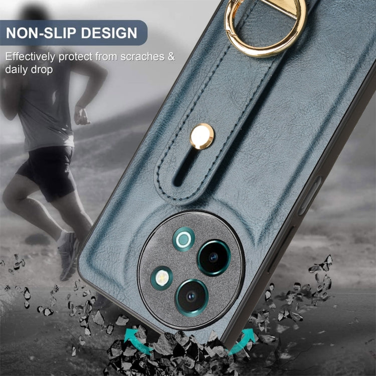 For vivo Y38 5G / Y200i 5G Wristband Leather Back Phone Case