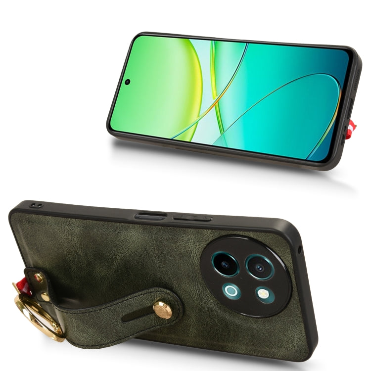 For vivo Y38 5G / Y200i 5G Wristband Leather Back Phone Case