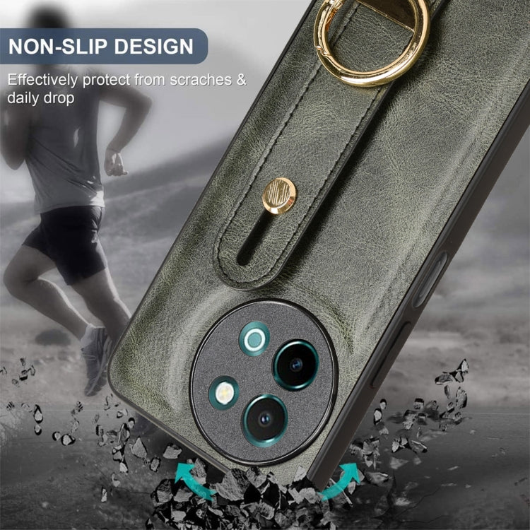 For vivo Y38 5G / Y200i 5G Wristband Leather Back Phone Case