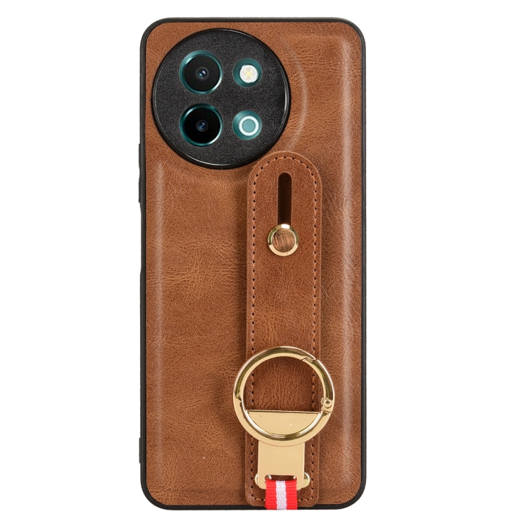 For vivo Y38 5G / Y200i 5G Wristband Leather Back Phone Case
