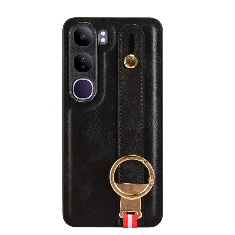 For vivo V40 Lite 5G / 4G IDN Wristband Leather Back Phone Case
