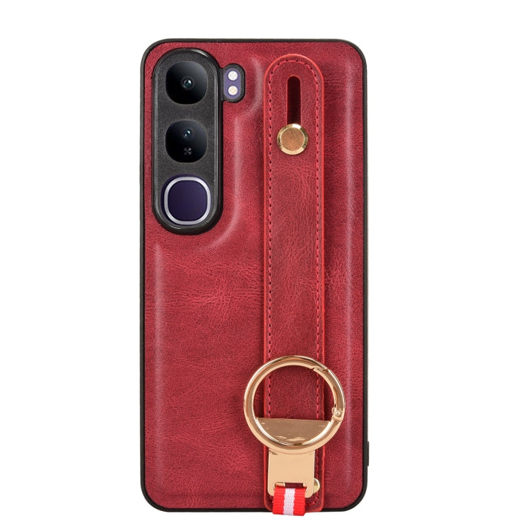 For vivo V40 Lite 5G / 4G IDN Wristband Leather Back Phone Case